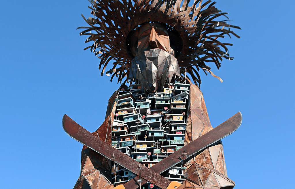 Art exhibit scultptures